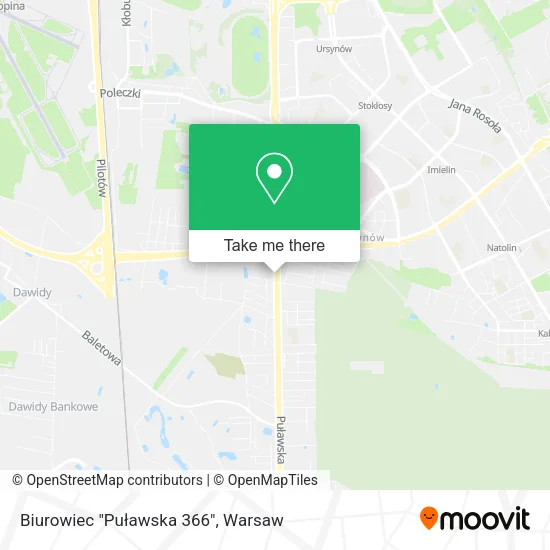 Biurowiec "Puławska 366" map
