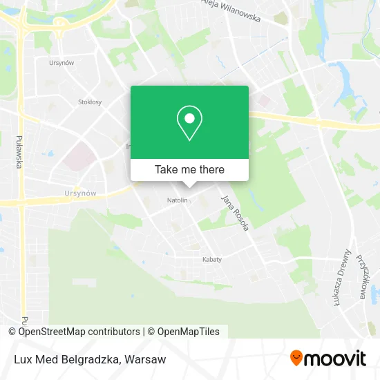 Lux Med Belgradzka map