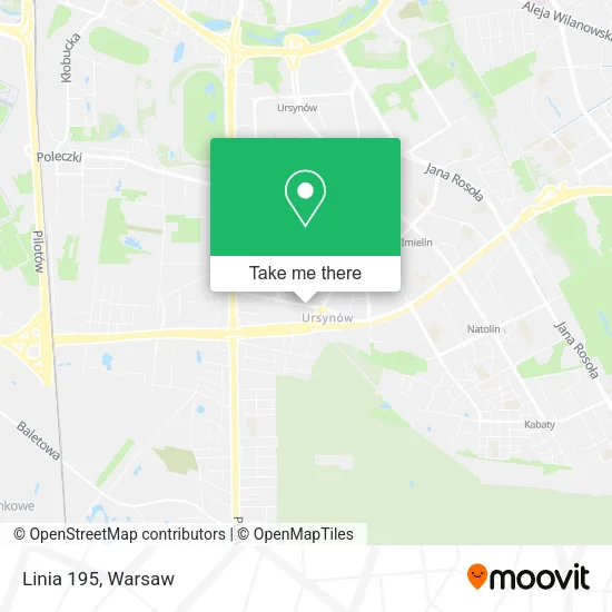 Linia 195 map