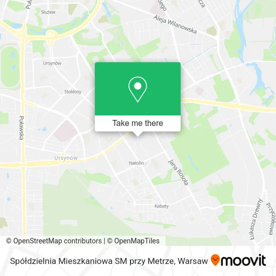 Spółdzielnia Mieszkaniowa SM przy Metrze map