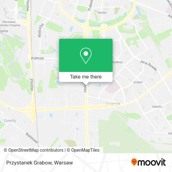 Przystanek Grabow map