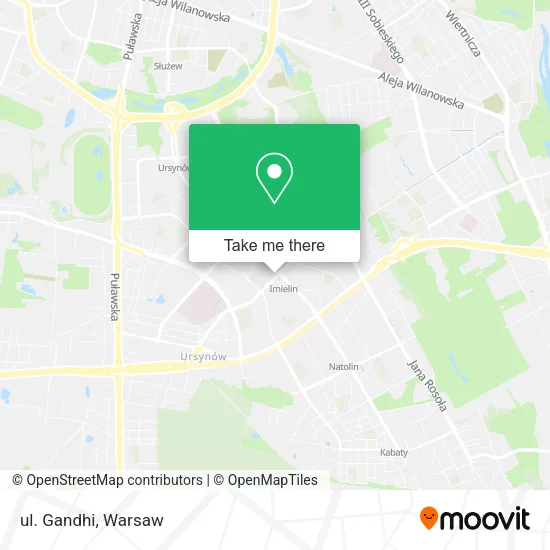 ul. Gandhi map