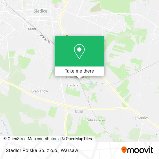 Stadler Polska Sp. z o.o. map