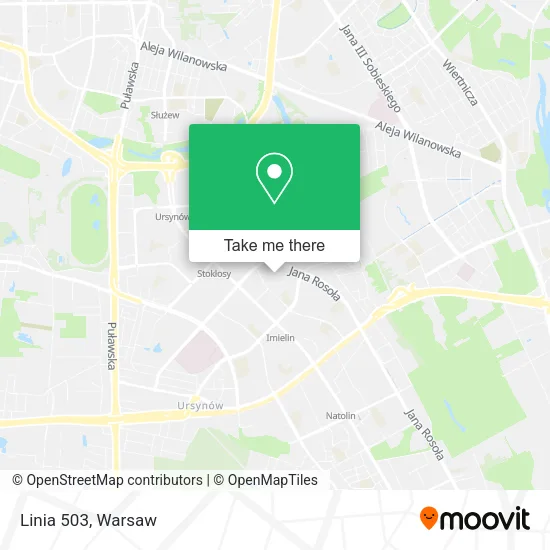 Linia 503 map