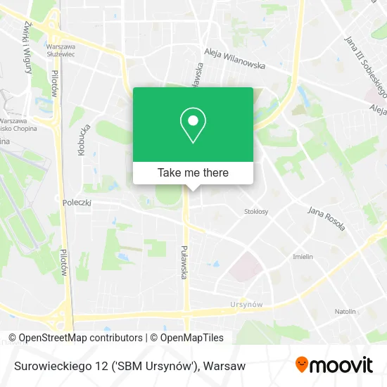 Surowieckiego 12 ('SBM Ursynów') map