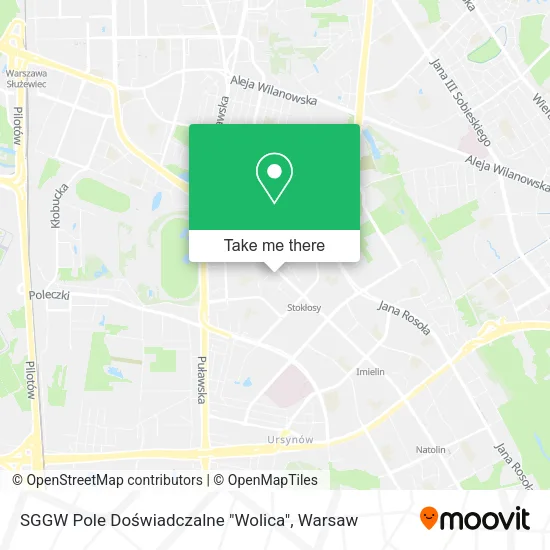 SGGW Pole Doświadczalne "Wolica" map