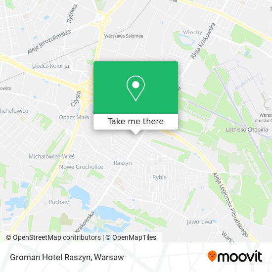 Groman Hotel Raszyn map