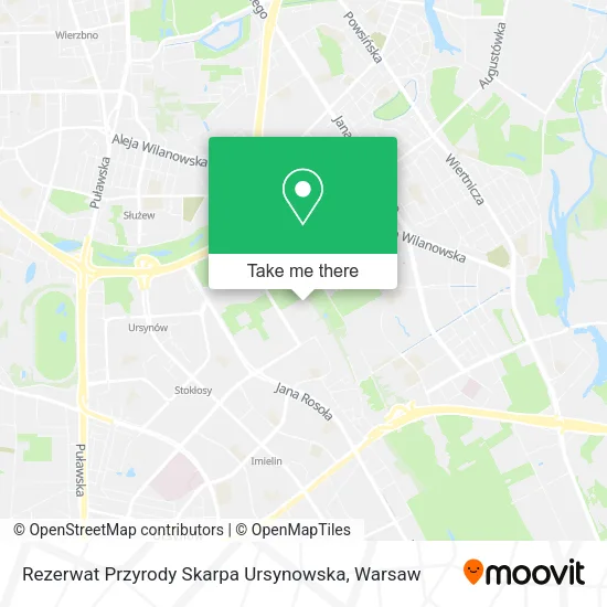Rezerwat Przyrody Skarpa Ursynowska map