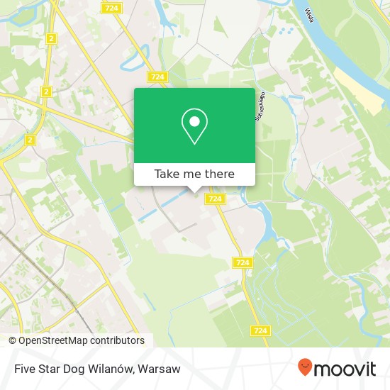 Five Star Dog Wilanów map