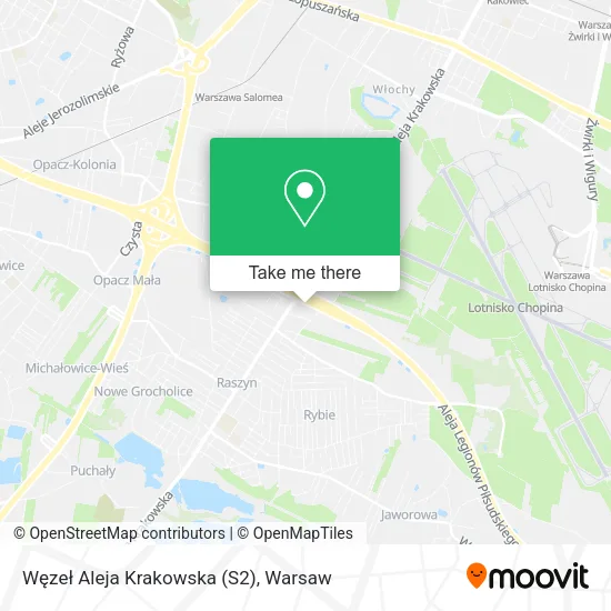 Карта Węzeł Aleja Krakowska (S2)