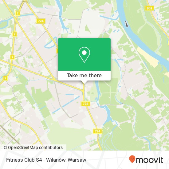 Fitness Club S4 - Wilanów map