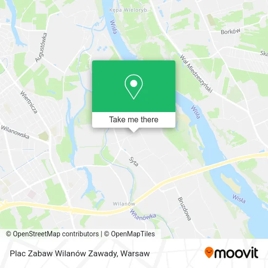 Plac Zabaw Wilanów Zawady map