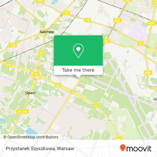 Przystanek Szyszkowa map