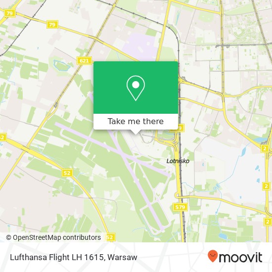 Lufthansa Flight LH 1615 map