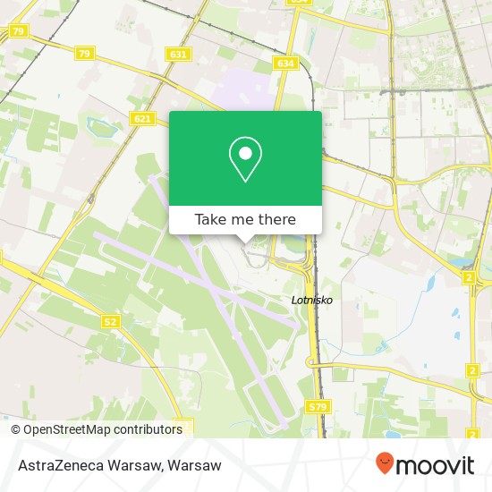 AstraZeneca Warsaw map