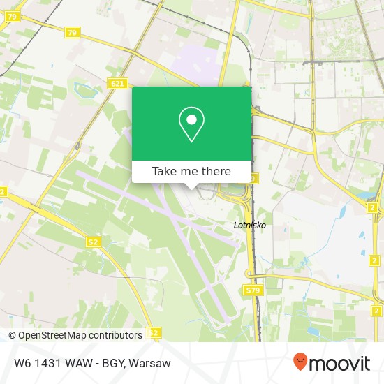 W6 1431 WAW - BGY map