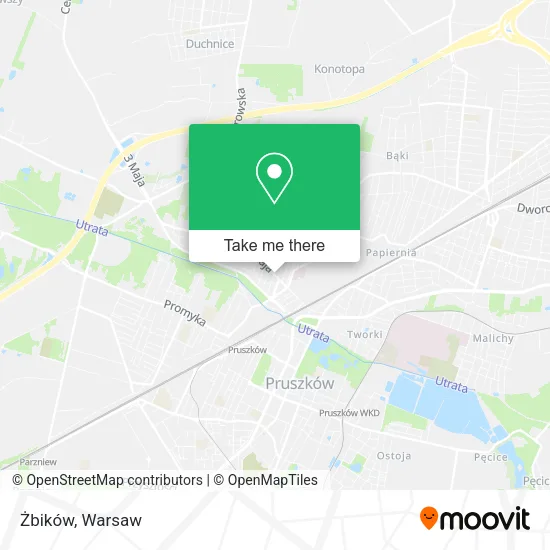 Żbików map