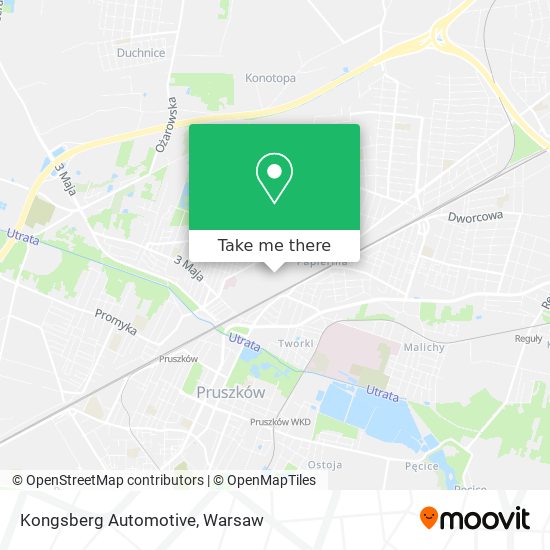 Kongsberg Automotive map