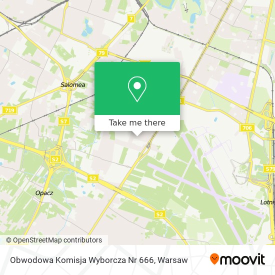 Obwodowa Komisja Wyborcza Nr 666 map