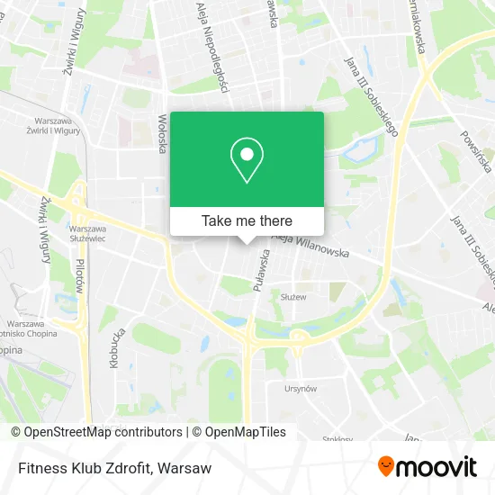 Fitness Klub Zdrofit map