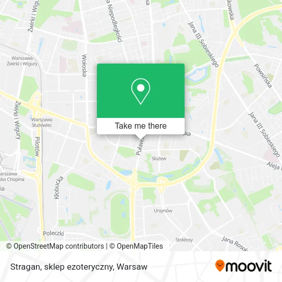 Карта Stragan, sklep ezoteryczny