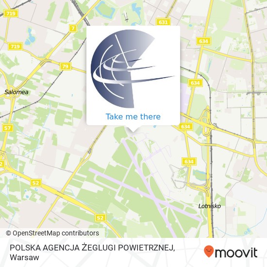 POLSKA AGENCJA ŻEGLUGI POWIETRZNEJ map