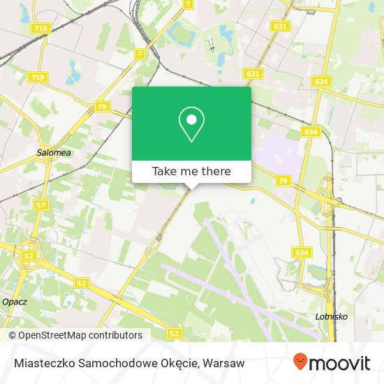 Miasteczko Samochodowe Okęcie map