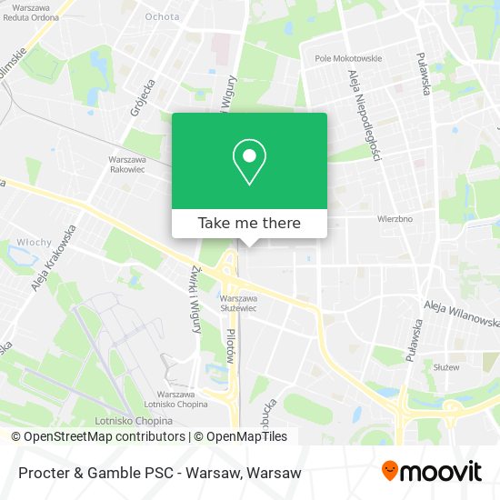 Procter & Gamble PSC - Warsaw map