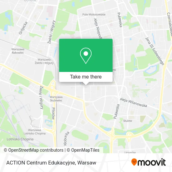 ACTION Centrum Edukacyjne map