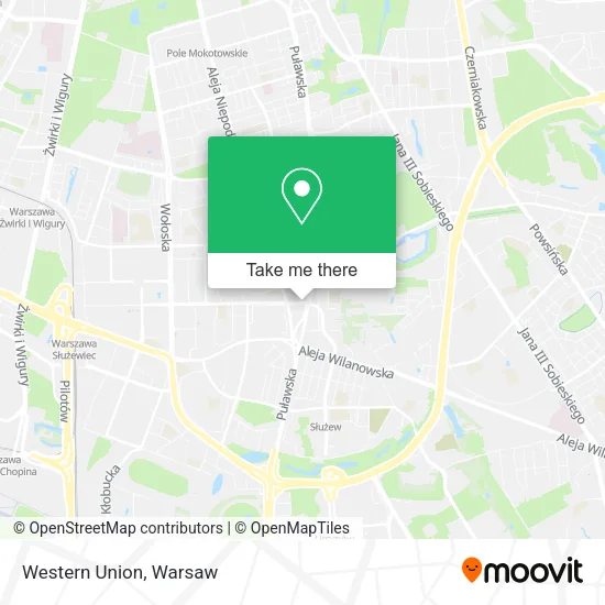 Western Union map