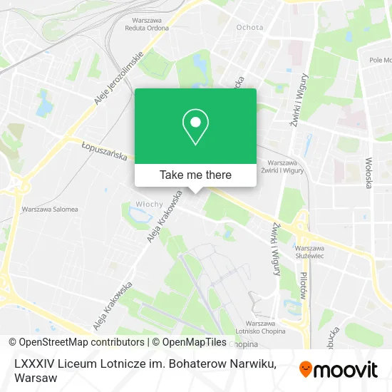 LXXXIV Liceum Lotnicze im. Bohaterow Narwiku map