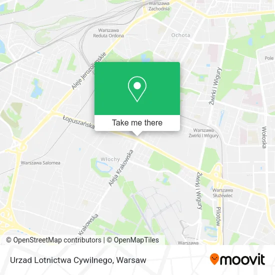 Urzad Lotnictwa Cywilnego map
