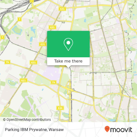 Parking IBM Prywatne map