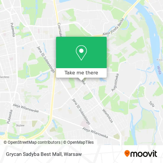Карта Grycan Sadyba Best Mall