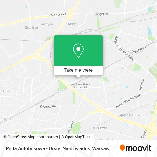 Pętla Autobusowa - Ursus Niedźwiadek map