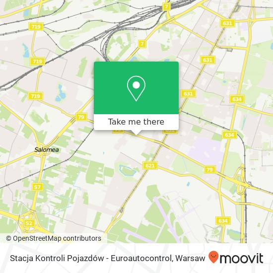 Stacja Kontroli Pojazdów - Euroautocontrol map