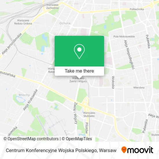 Centrum Konferencyjne Wojska Polskiego map