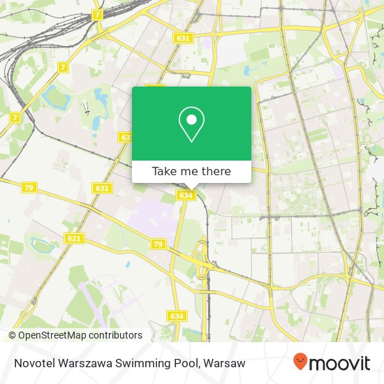 Novotel Warszawa Swimming Pool map