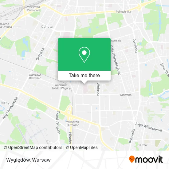 Wyględów map
