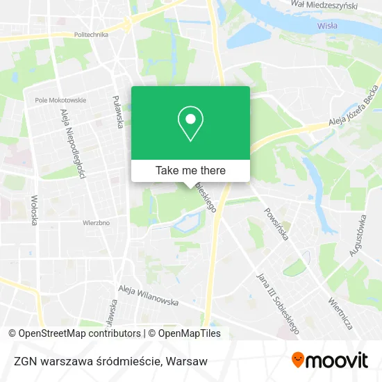 ZGN warszawa śródmieście map