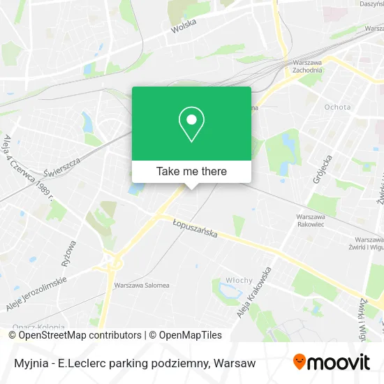 Myjnia - E.Leclerc parking podziemny map