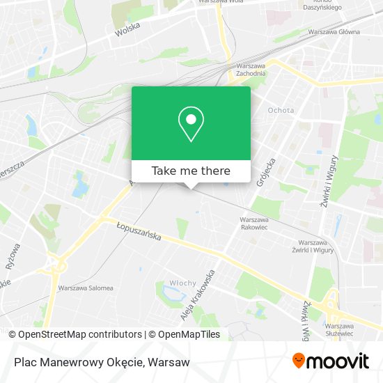 Plac Manewrowy Okęcie map