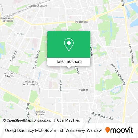 Urząd Dzielnicy Mokotów m. st. Warszawy map