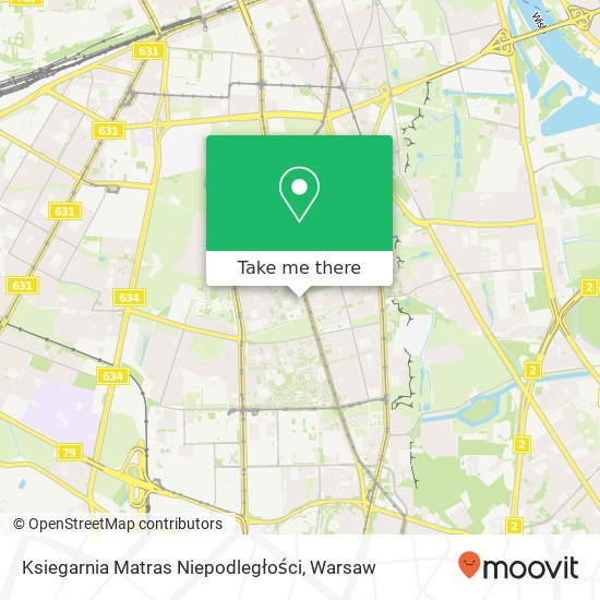 Ksiegarnia Matras Niepodległości map