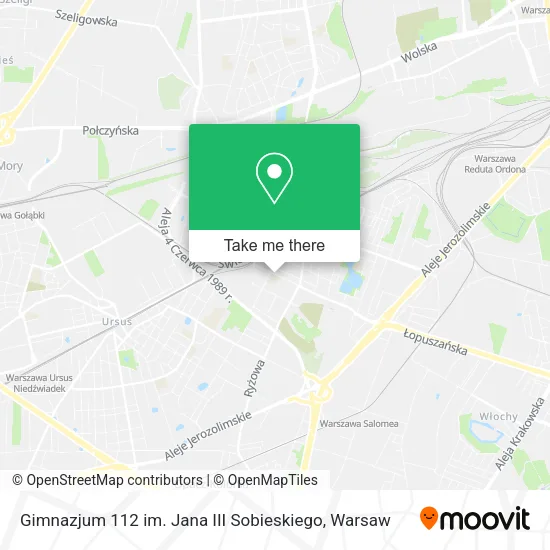 Gimnazjum 112 im. Jana III Sobieskiego map