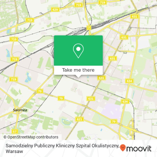 Samodzielny Publiczny Kliniczny Szpital Okulistyczny map