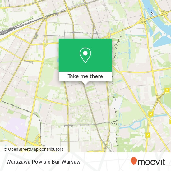 Warszawa Powisle Bar map