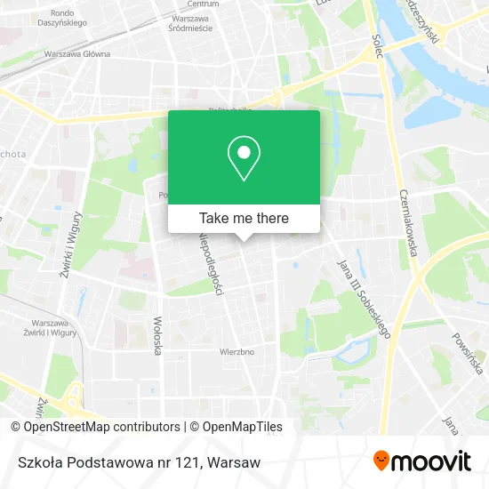 Szkoła Podstawowa nr 121 map