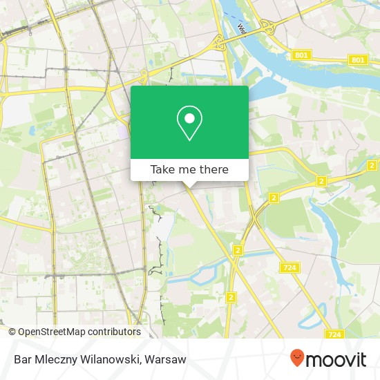 Bar Mleczny Wilanowski map