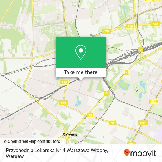 Przychodnia Lekarska Nr 4 Warszawa Włochy map